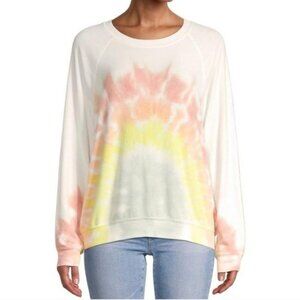 Wildfox Rainbow Dye BBJ Rainbow Crewneck NWT Size S